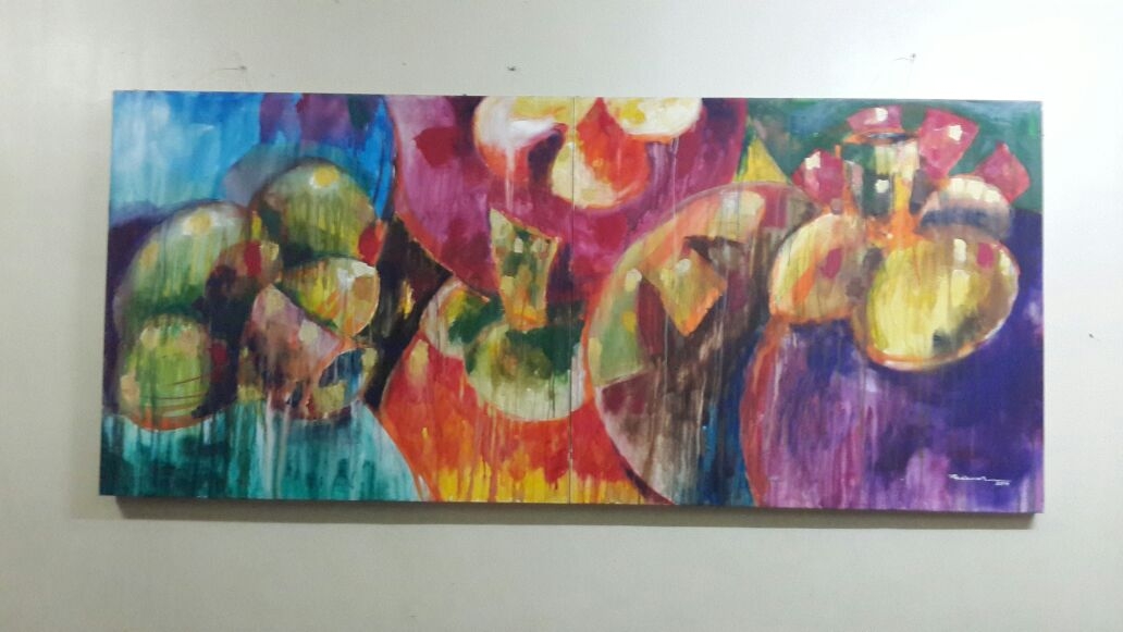 Visited a teacher artworks in Kuantan school
