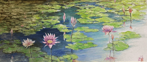 晨光舞莲 (Dancing Lilies in Morning Light)